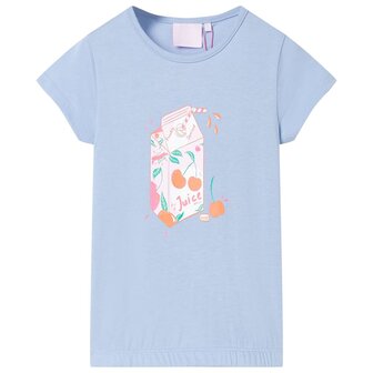 Kindershirt 128 blauw 1