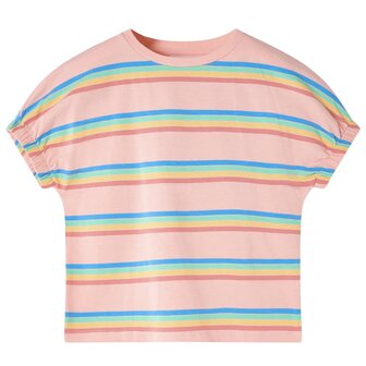 Kindershirt 92 perzikkleurig 1
