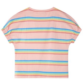 Kindershirt 128 perzikkleurig 2