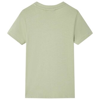 Kindershirt met korte mouwen 92 lichtkakikleurig 2