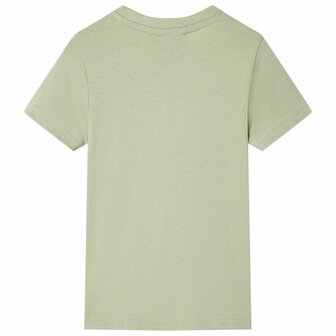 Kindershirt met korte mouwen 128 lichtkakikleurig 2