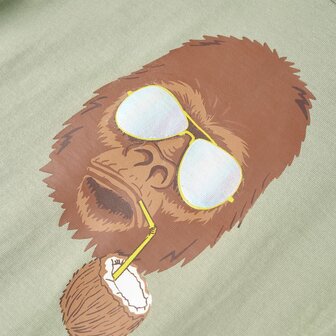 Kindershirt met korte mouwen 128 lichtkakikleurig 4