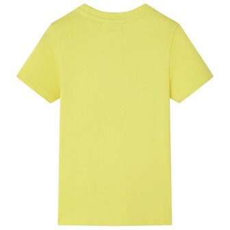 Kindershirt met korte mouwen 92 geel 2