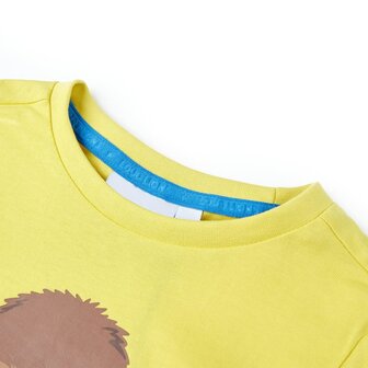 Kindershirt met korte mouwen 92 geel 3