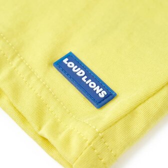 Kindershirt met korte mouwen 92 geel 5