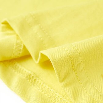 Kindershirt met korte mouwen 92 geel 6