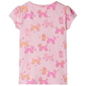 Kinderpyjama met korte mouwen 140 lichtroze 3
