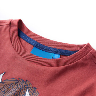 Kindershirt met lange mouwen 116 roodbruin 3