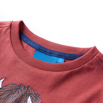 Kindershirt met lange mouwen 140 roodbruin 3