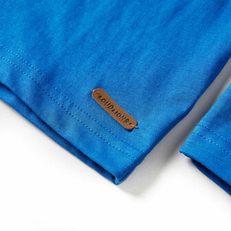 Kindershirt met lange mouwen 140 kobaltblauw 5