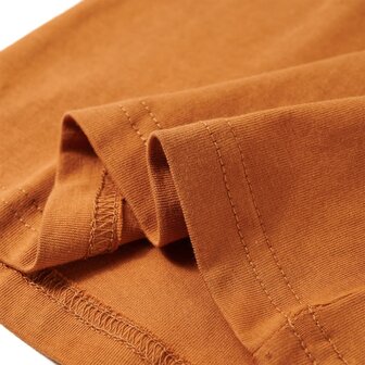 Kindershirt met lange mouwen 128 donkerokerkleurig 6