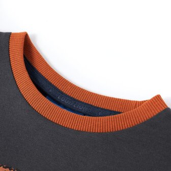 Kindershirt met lange mouwen 92 antracietkleurig 3
