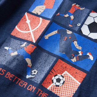 Kindershirt met lange mouwen 92 gem&ecirc;leerd marineblauw 4
