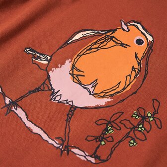 Kindershirt met lange mouwen 92 cognackleurig 4