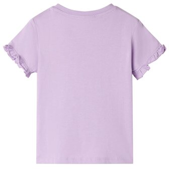 Kindershirt 128 lila 2
