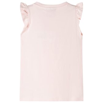 Kindershirt met ruches aan de mouwen 104 zachtroze 2