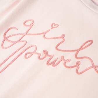 Kindershirt met ruches aan de mouwen 128 zachtroze 5