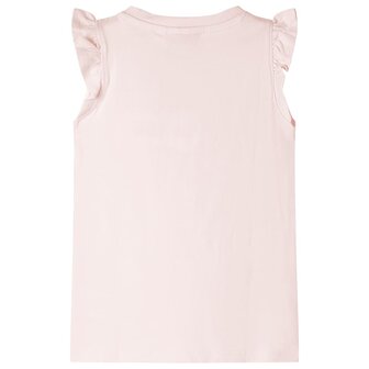 Kindershirt met ruches aan de mouwen 140 zachtroze 2