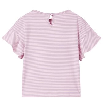 Kindershirt met mouwen met ruches 92 lila 2