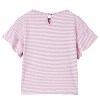 Kindershirt met mouwen met ruches 116 lila 2