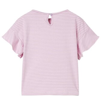Kindershirt met mouwen met ruches 128 lila 2
