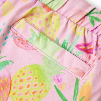 Kindershort met trekkoord 128 zachtroze 6