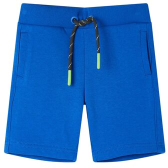 Kindershort met trekkoord 92 blauw 1