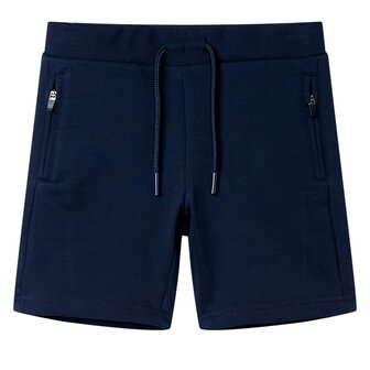 Kindershort 128 marineblauw 1