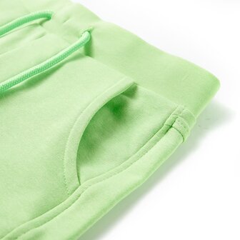 Kindershort 128 fluorescerend groen 4