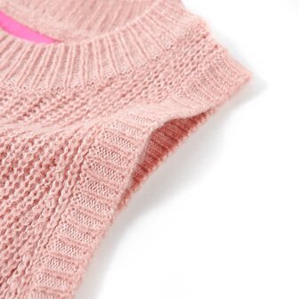 Kinderspencer gebreid 116 lichtroze 4