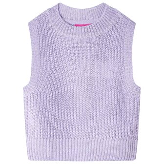 Kinderspencer gebreid 104 lichtlila 1