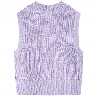 Kinderspencer gebreid 128 lichtlila 2