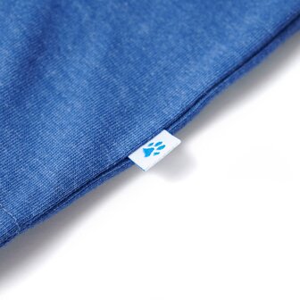 Kindertopje 116 gem&ecirc;leerd blauw 5