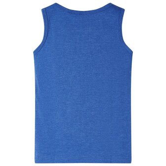 Kindertopje 128 gem&ecirc;leerd blauw 2