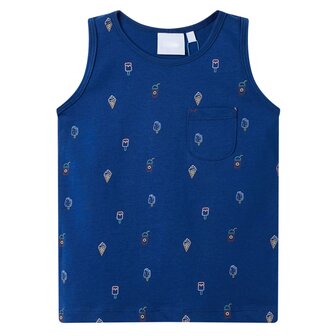 Kindertopje 128 donkerblauw 1