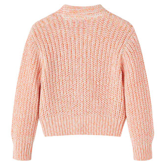 Kindervest gebreid 92 gemengd roze 2