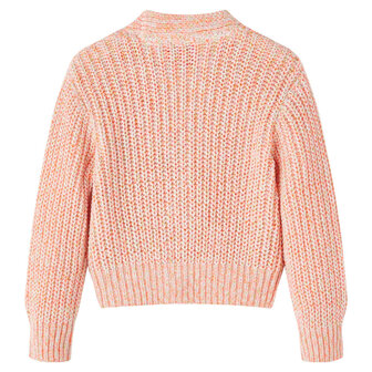Kindervest gebreid 104 gemengd roze 2