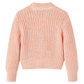 Kindervest gebreid 116 gemengd roze 2