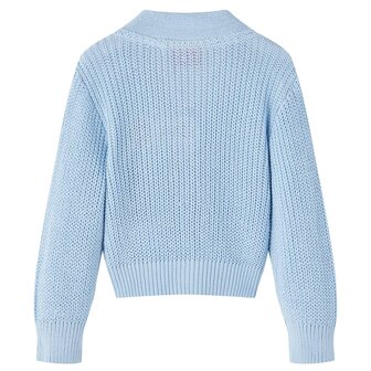 Kindervest gebreid 128 blauw 2