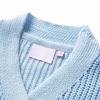 Kindervest gebreid 128 blauw 3