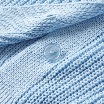 Kindervest gebreid 128 blauw 4