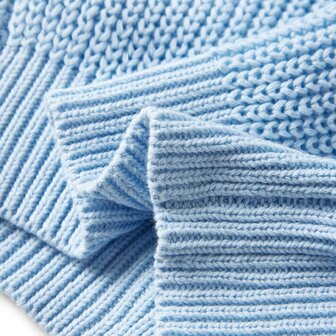 Kindervest gebreid 128 blauw 6