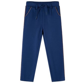 Kinderbroek met trekkoord 140 marineblauw 1
