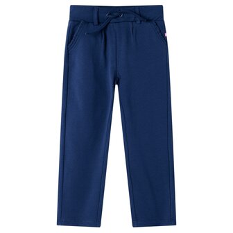 Kinderbroek met trekkoord 116 marineblauw 1