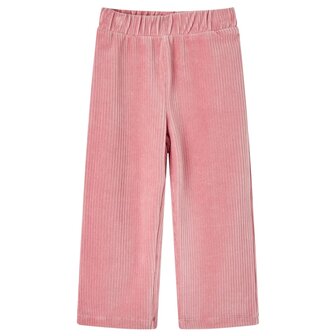 Kinderbroek 92 ribfluweel Lichtroze 1