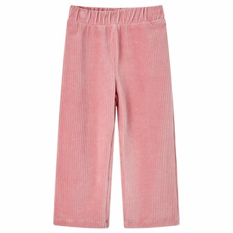 Kinderbroek 104 ribfluweel Lichtroze 1