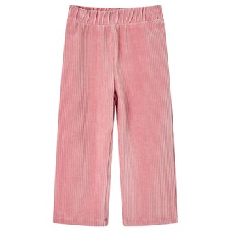 Kinderbroek 128 ribfluweel Lichtroze 1