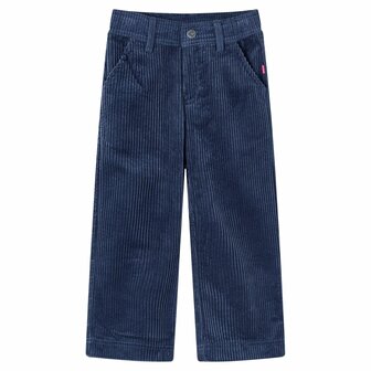 Kinderbroek 104 ribfluweel marineblauw 1
