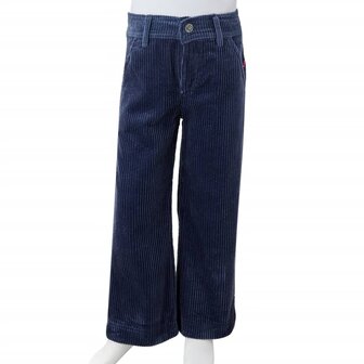 Kinderbroek 104 ribfluweel marineblauw 8