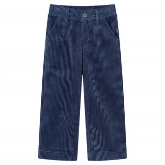 Kinderbroek 116 ribfluweel marineblauw 1